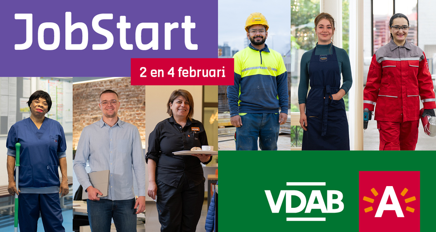 Een job of opleiding vinden die bij jou past? Kom in februari naar JobStart!